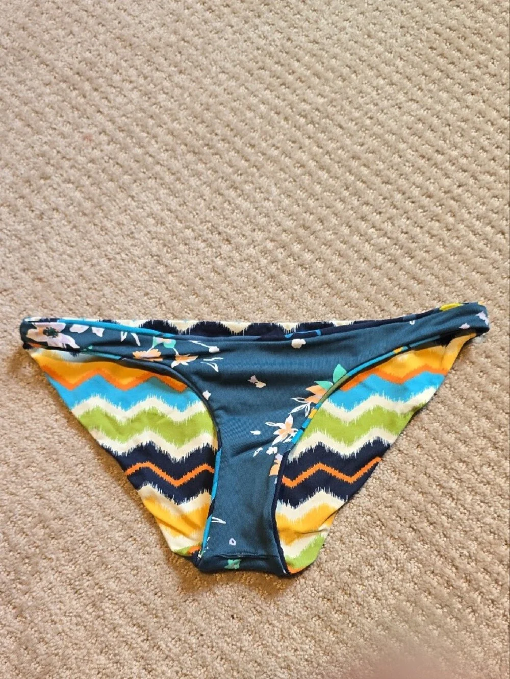 Maaji Women's Reversible Floral Bathing Suit Bottoms Medium